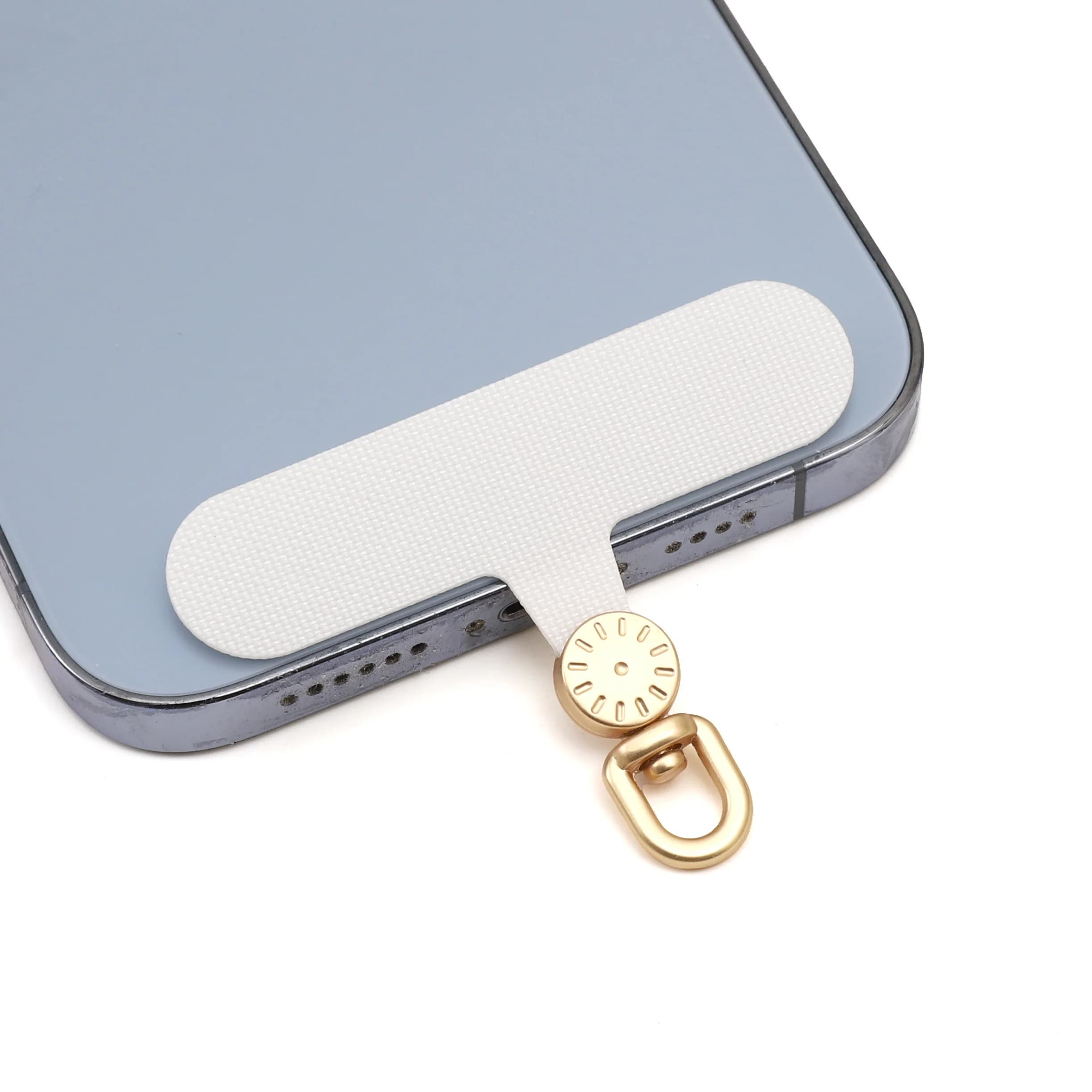 1pc Alloy Phone Lanyard Pad 6x4.5cm 0.6mm 360 Swivel Wear Resistant DIY Supplies for Phone Case Strap Wrist Charm Neck Lanyard