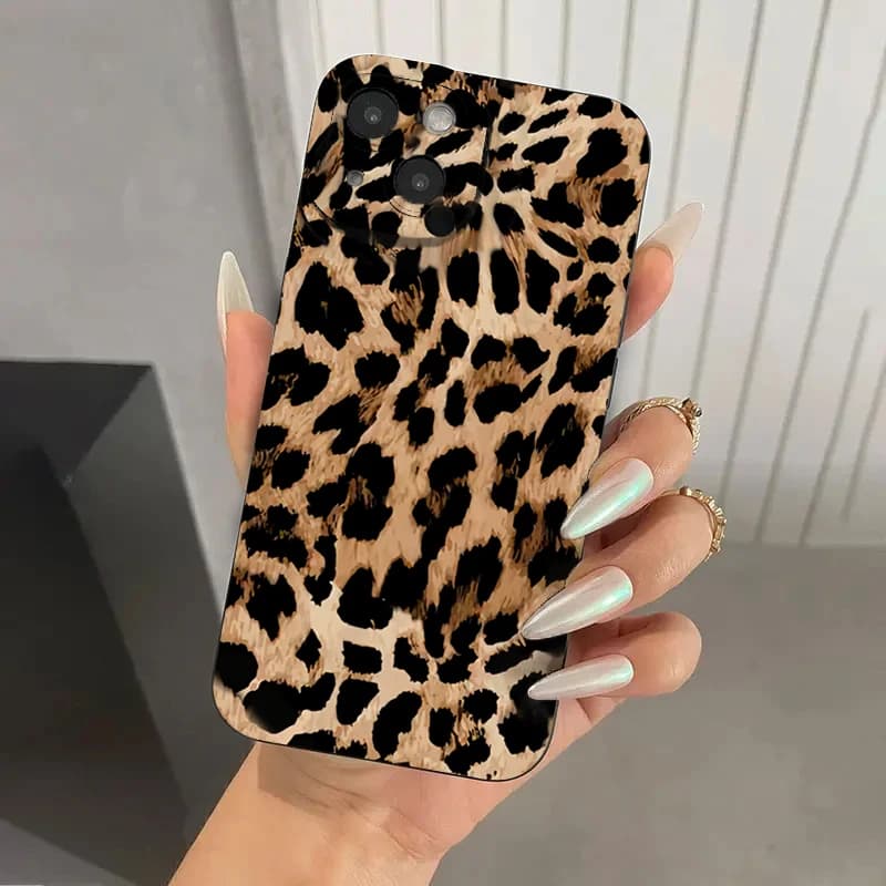 Custodia con stampa leopardata per Samsung S26 Ultra, compatibile con Galaxy A56 A55 A36 A35 A54 A53 A34 S25 S24 S23 S21 FE S22 Plus
