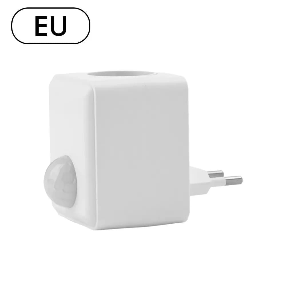 Home E27 Presa con tappo a vite Spina a muro con sensore di movimento Portalampada a induzione umana Portalampada con ritardo intelligente