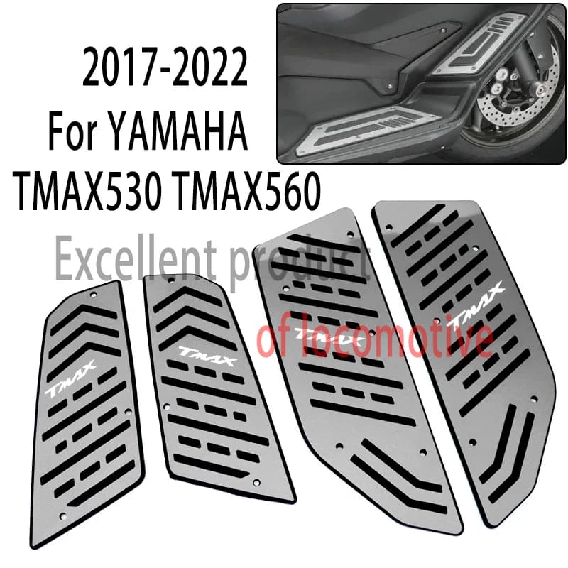 Per YAMAHA TMAX530 TMAX560 2017-2022 anno modificato pedale antiscivolo tappetino antiscivolo pedale poggiapiedi
