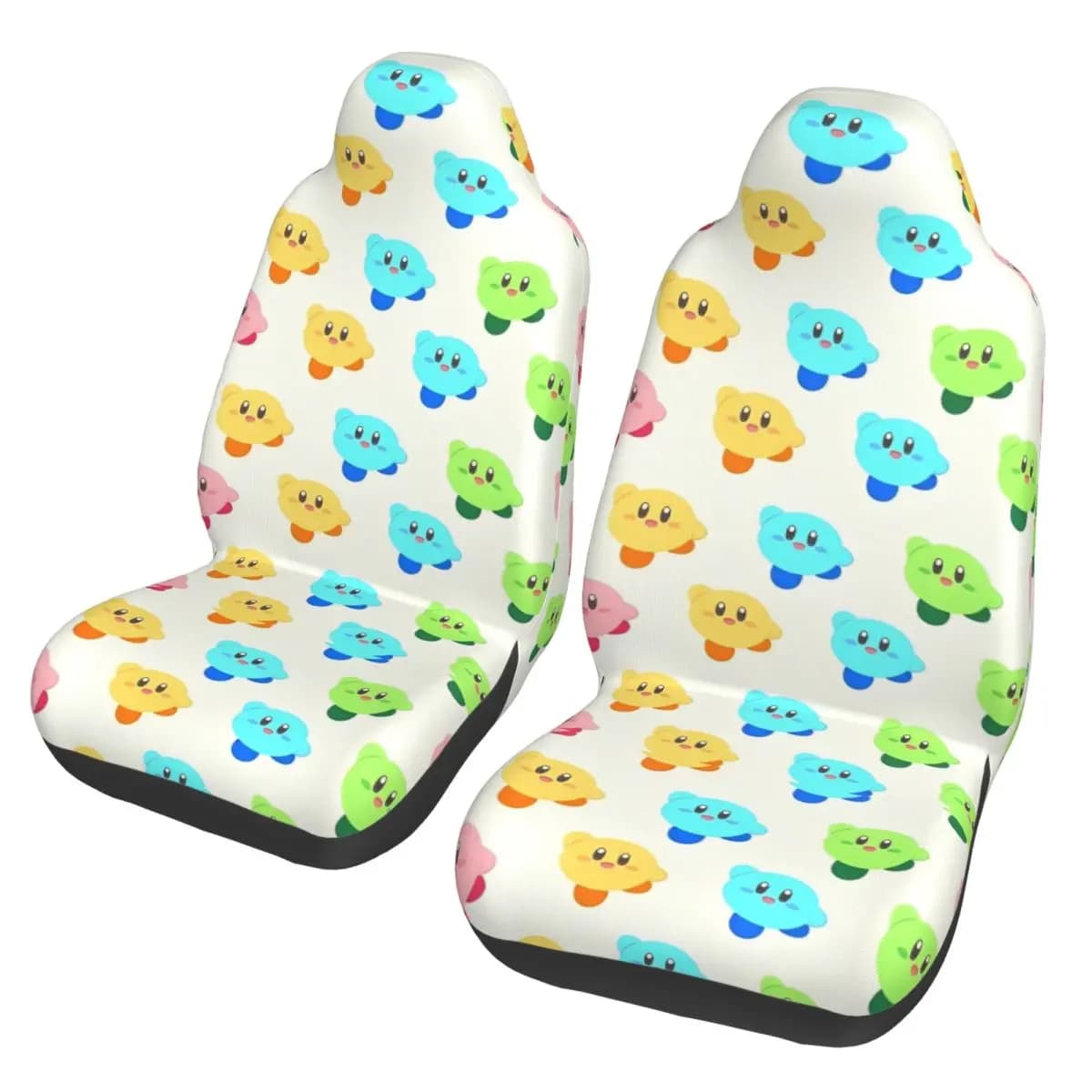 Kawaii Kirbys Universal Car Seat Cover Waterproof AUTOYOUTH Front Floating Housing Fabric cushion Hunting