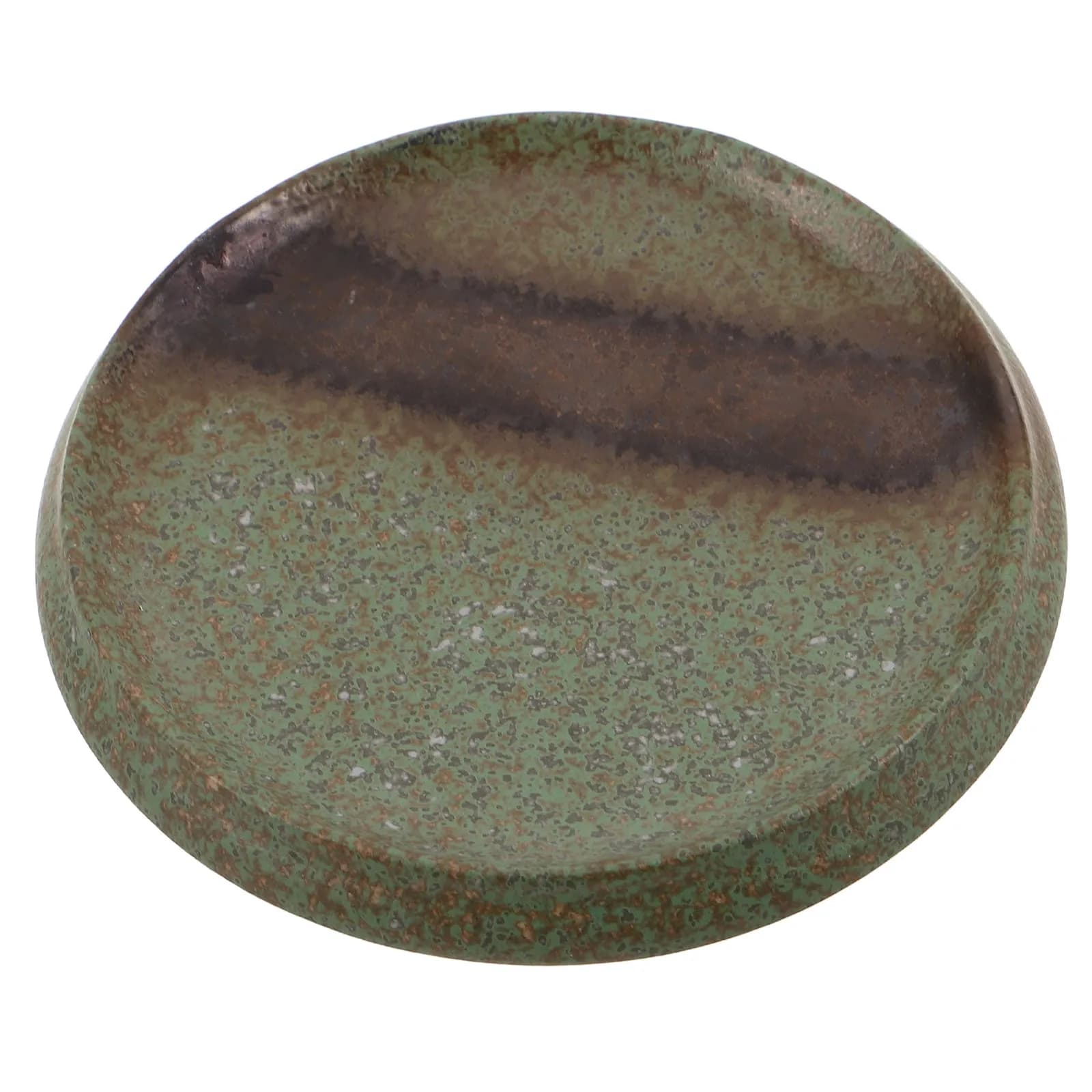 Base per Bruciatore d'Incenso in Ceramica Rotonda, Stile Bronzo, Supporto Stabile per Bastoncini e Coni d'Incenso, Aromaterapia