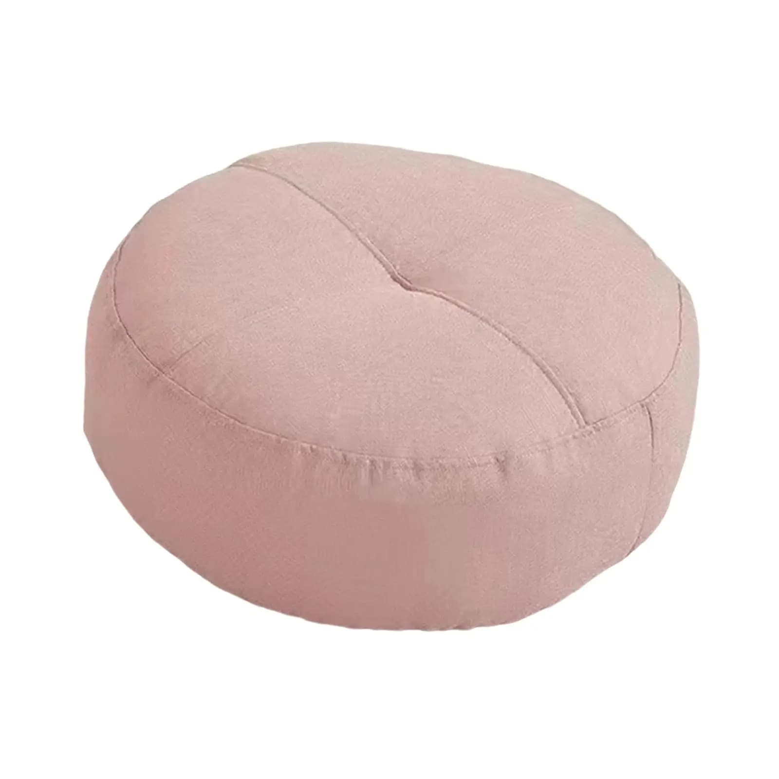 Round Floor Cushion Pad for Adults Kids Comfortable Cotton Linen Meditation Pillow for Yoga Sofa Chair Home Decor