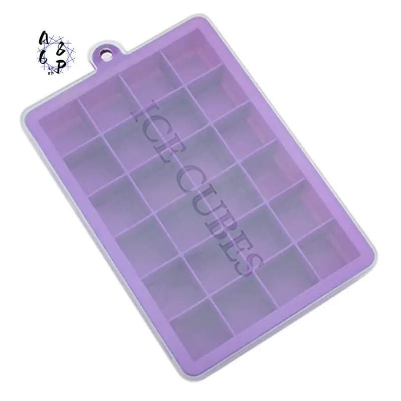 A68P-24-Grid Stampo per ghiaccio in silicone Stampo per vassoio per ghiaccio quadrato grande Vassoio per cubetti di ghiaccio in silicone Creatore di cubetti di ghiaccio con coperchio
