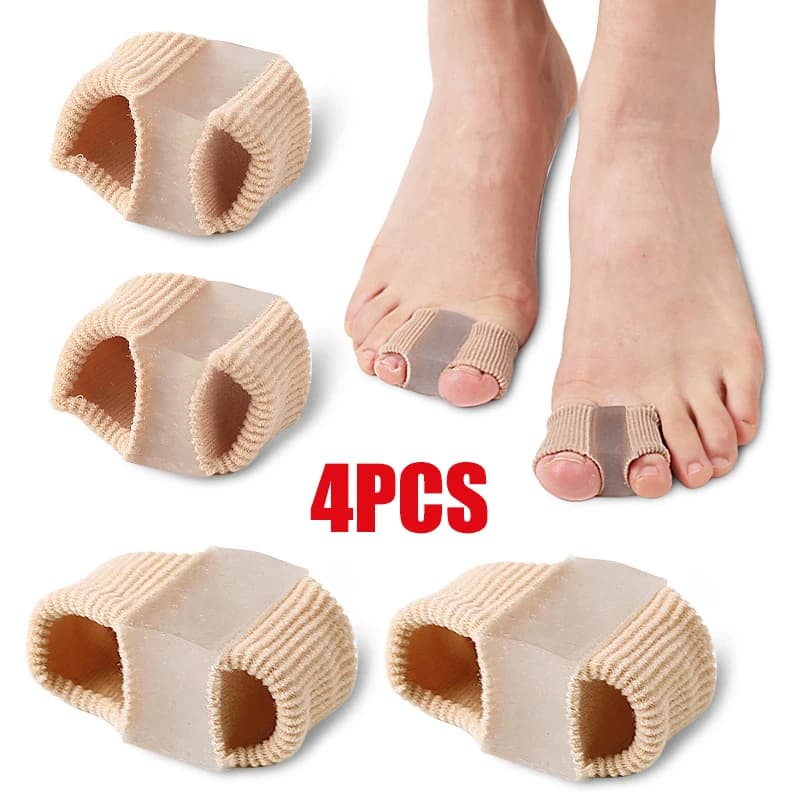 Silicone toe separator, pedicure tools, valgo toe concealer, shoe gel soles (1/2/4 pieces)