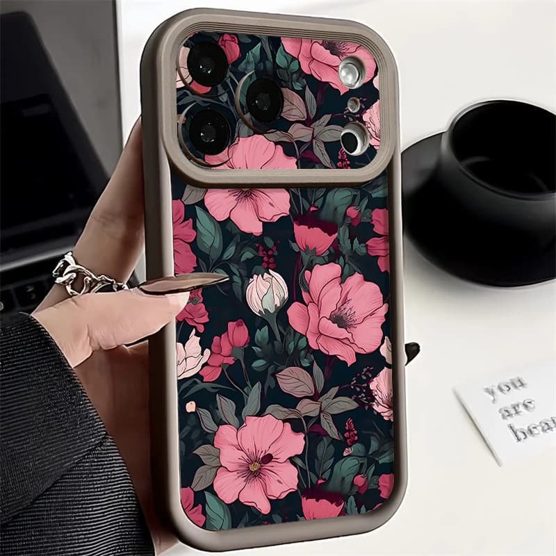Colorful Flower Pattern Phone Case For iPhone 17e 17 16 15 14 13 Pro Max 17 Pro 16e 11 Shockproof TPU Soft Silicone Back Cover