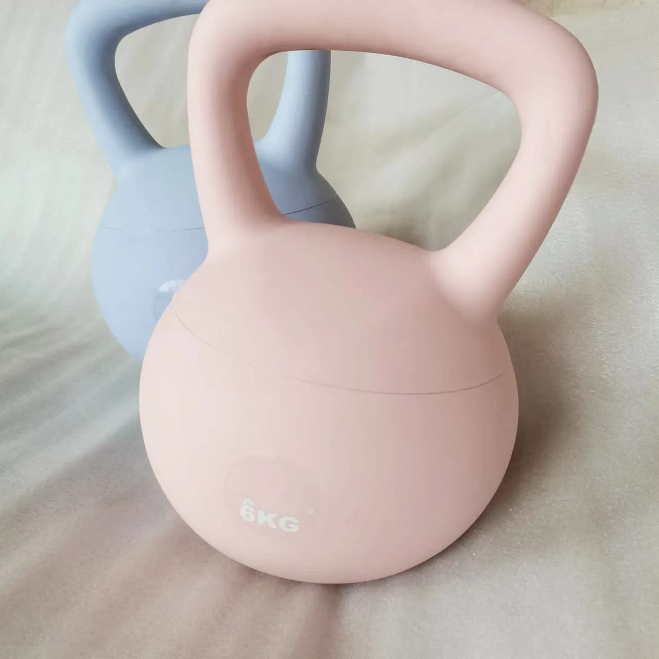 Soft PVC Gym and Fitness Kettlebell, Filled with Iron Sand, Set of 2kg, 4kg, 6kg, 8kg, 10kg - Sales Promotion
