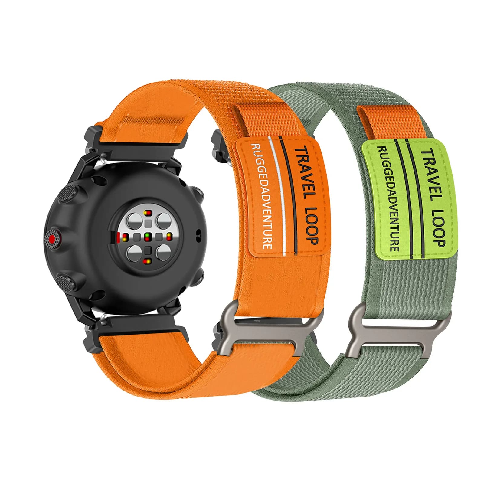 2 fasce in nylon con velcro per cinturino Polar Grit X