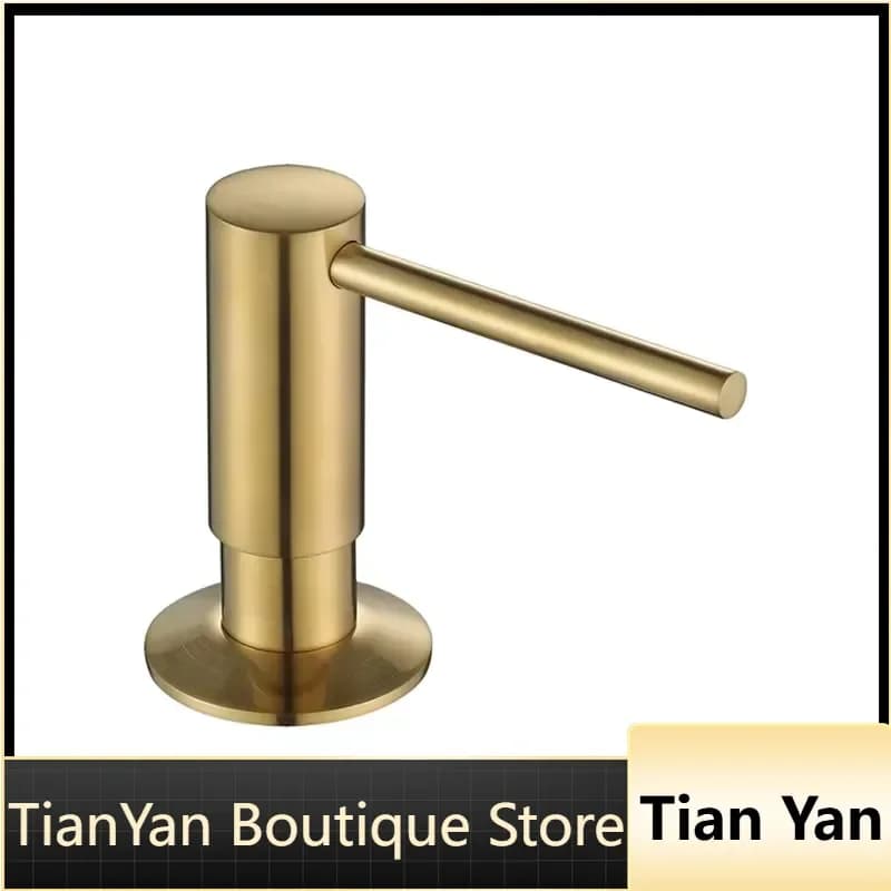 EE1 for Kaiping Manufacturer Brass Press Type Sink Soap Dispenser Kitchen Soap Dispenser with 500ml Capacity