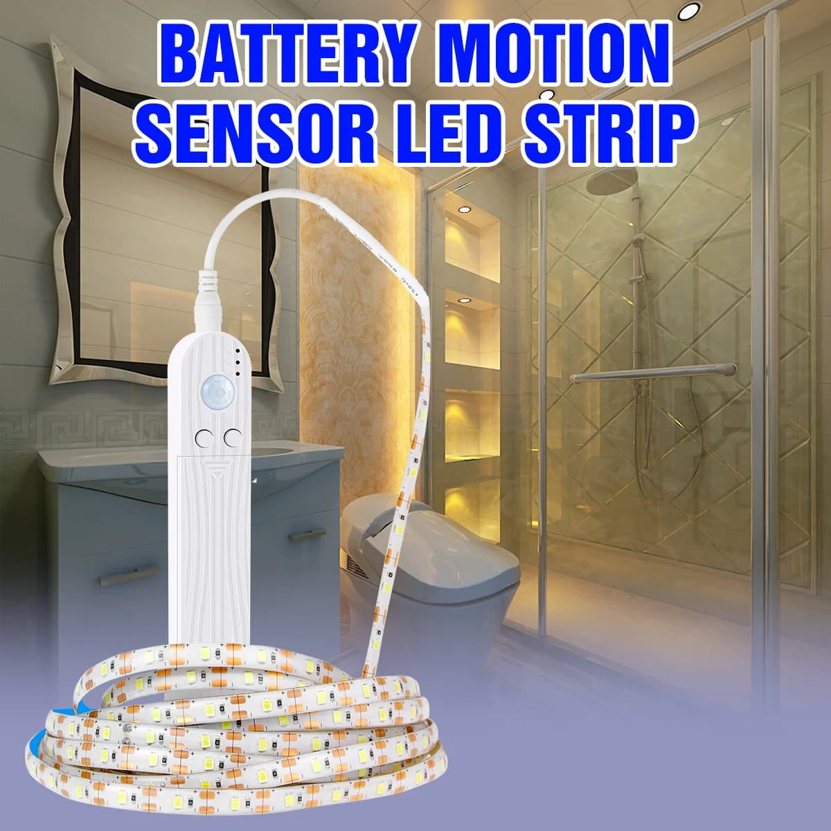 5V LED Strip for Lighting with PIR Movement Sensor, Flexible Lamp, TV Retro Lighting, Decorative Lighting for Glasses
