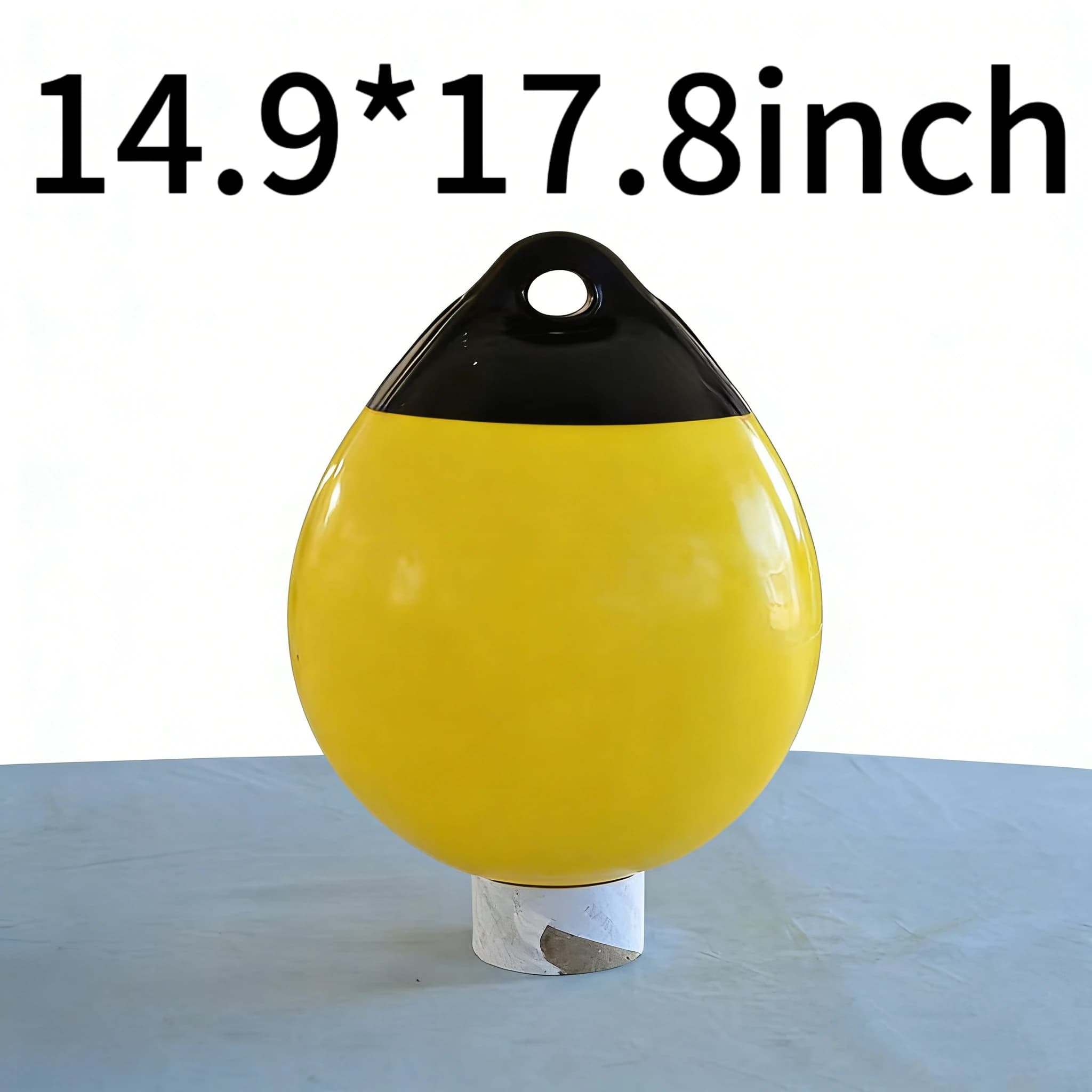 Parafango per Barca in PVC Resistente A38 14.9x17.8 Pollici, Boa Ancoraggio, Paraurti per Ormeggio, per Yacht, Pesca e Attrezzatura Marina