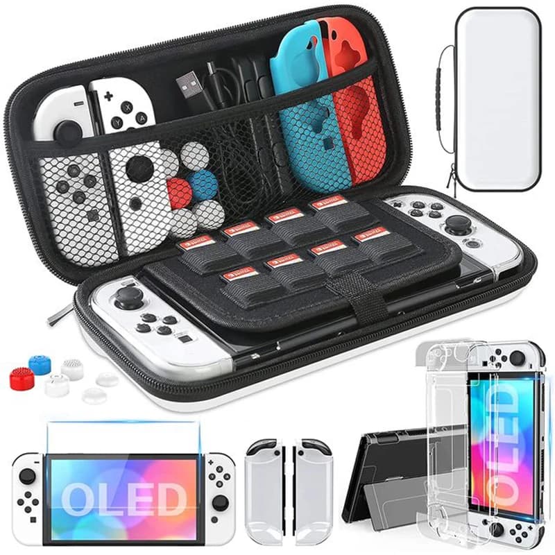 Custodia protettiva per Nintendo Switch e OLED Joycon Joy Con Custodia Carcasa Protezione Fundas Shell Accessori per giochi Cover in pelle