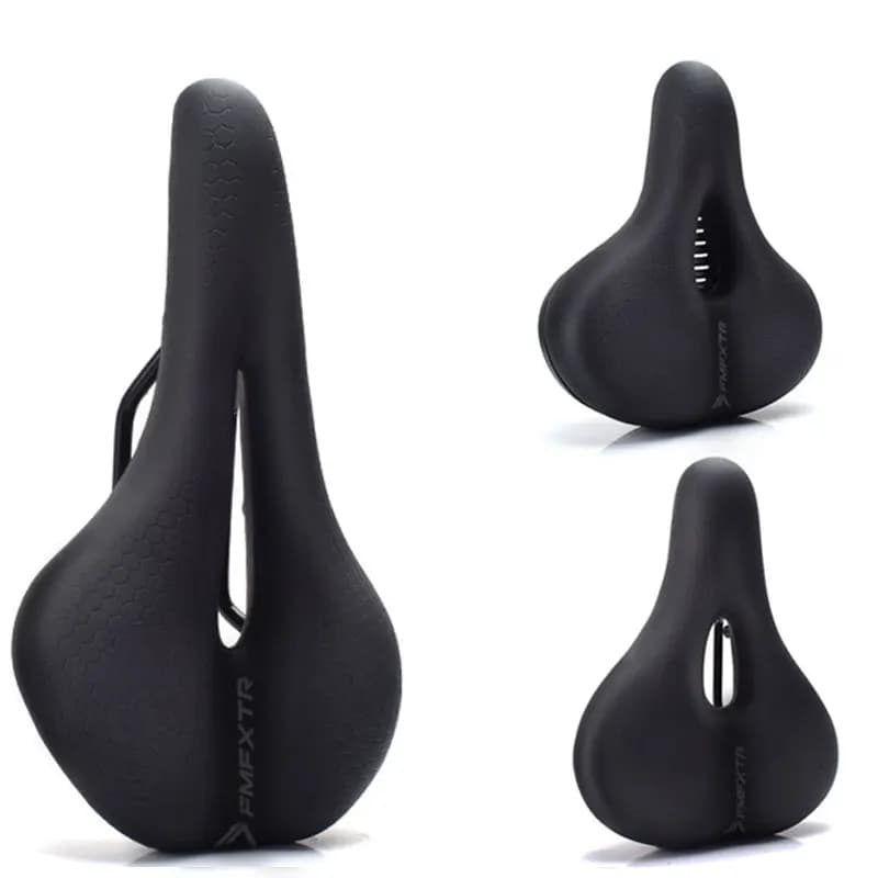 Cuscino per sedile per bicicletta, cuscino per sedile impermeabile in memory foam addensato, accessori per sella ammortizzanti per mountain bike