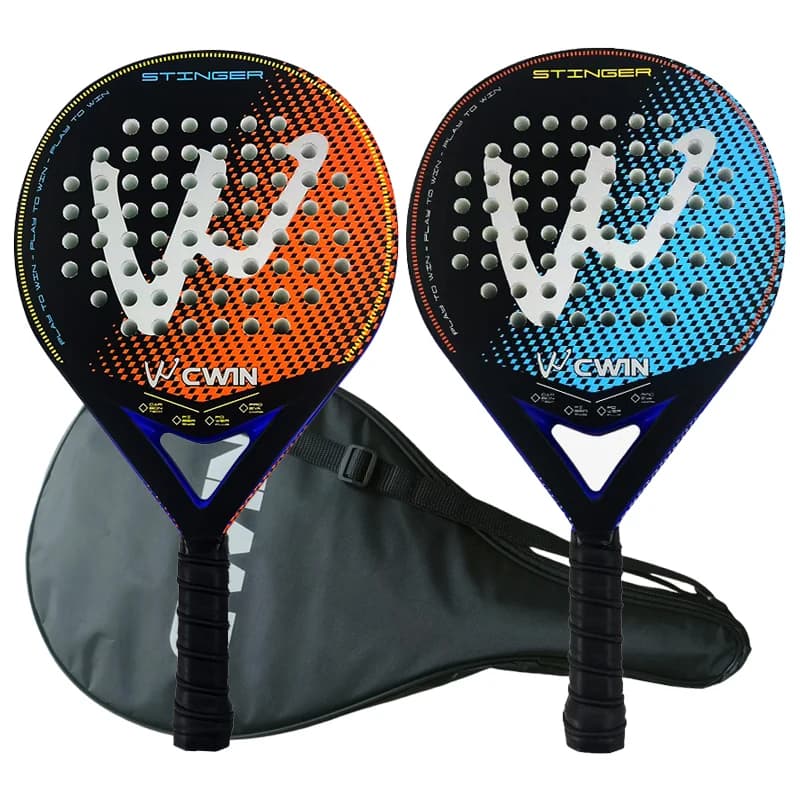 The new Padel racket Paddle racket 50% carbon fiber EVA elastic memory foam core Tennis racket Carbon fiber padel racket Gift