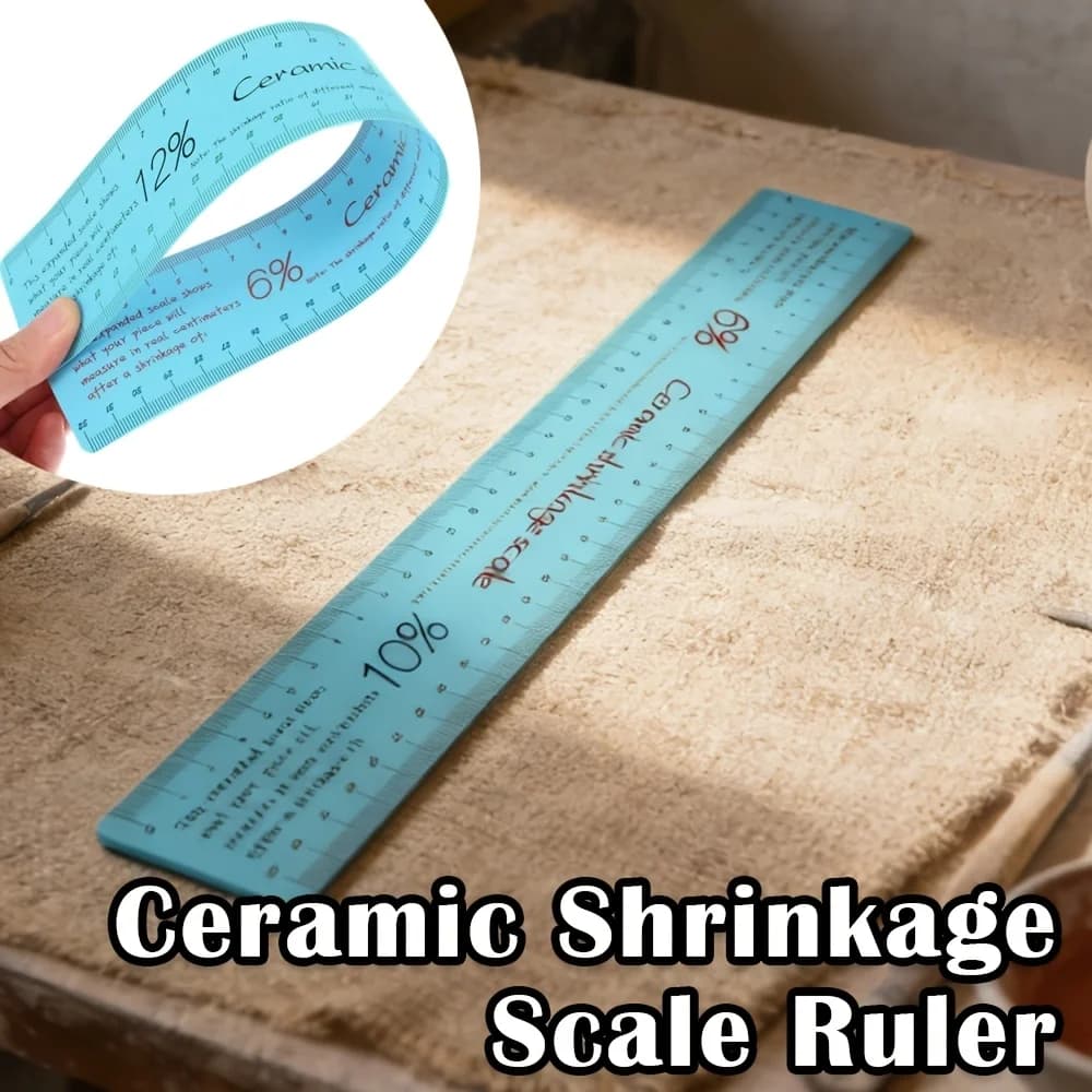 Righello per la misurazione della restringimento ceramica, Strumento per la modellazione dell'argilla e la scultura in ceramica