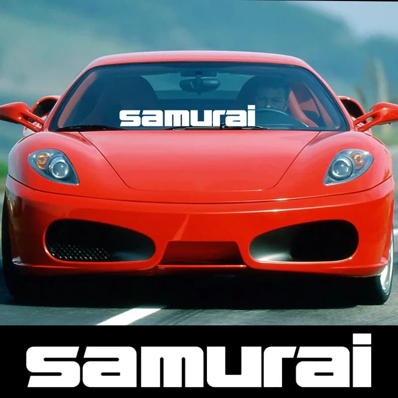 41306 # Samurai decalcomania in vinile fustellato adesivo per Auto decorazioni per Auto impermeabili sul paraurti del corpo finestra posteriore Laptop scegli la dimensione