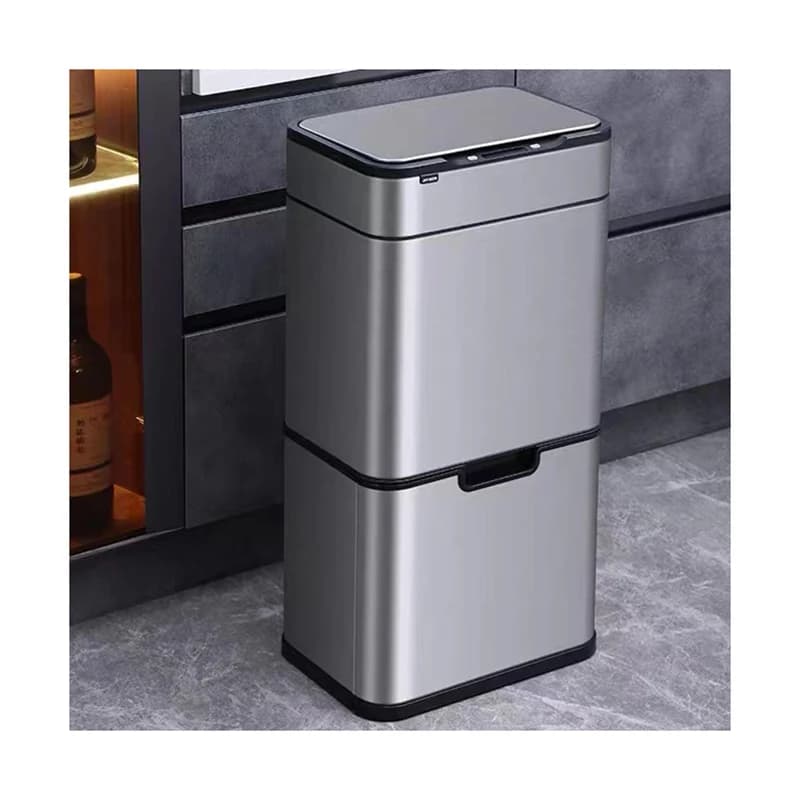 Bidone Intelligente per la Raccolta Differenziata da Cucina 50L, Apertura Superiore, Tipo a Induzione, Uso Domestico, Ecologico, Materiale ABS+PP GUDE