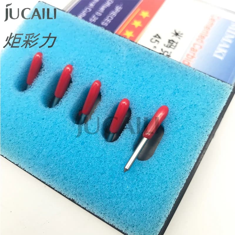 JCL 5 Pz/scatola Lama da Taglio da 30/45/60 Gradi Adesivo per Trasferimento di Calore Coltello da Taglio in Vinile per Plotter Mimaki