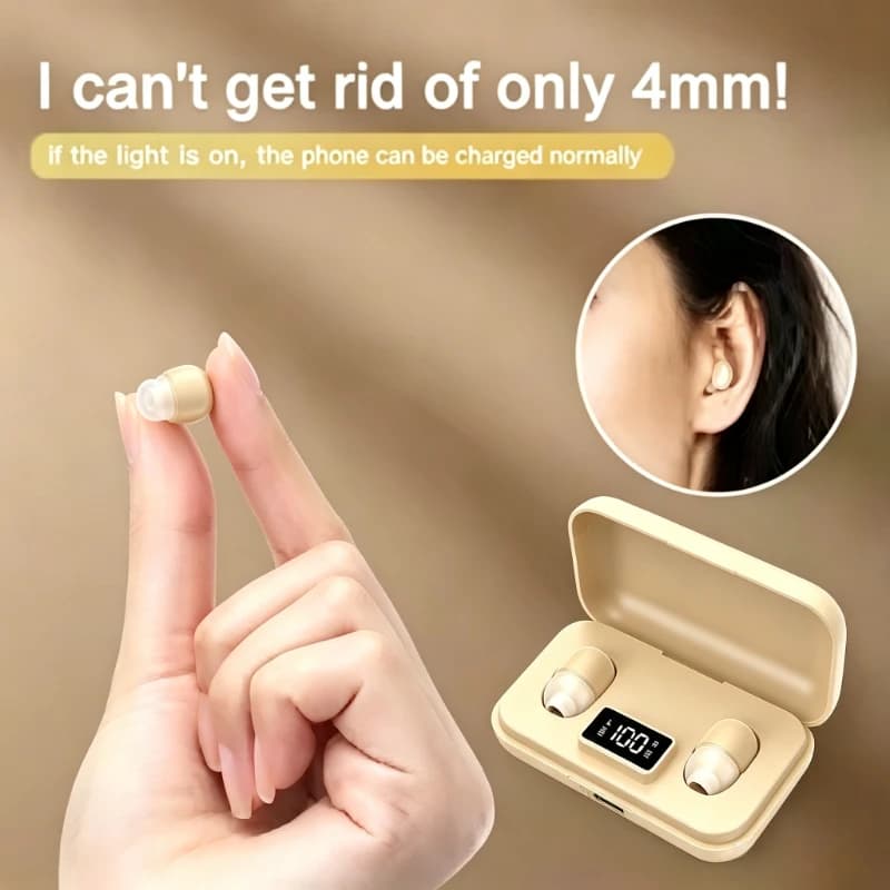 Mini Invisible Sleep In Ear Wireless Headphone Small Long Battery Life Bluetooth Earphone Noise Reduction Game Sport Work Earbud