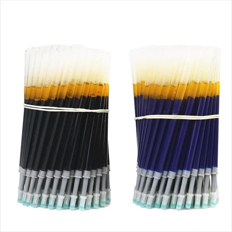 Ricariche per penne gel 30 pezzi Blak Blue 0,5 mm linea di scrittura Ricarica pressata G-5 K35 Penne