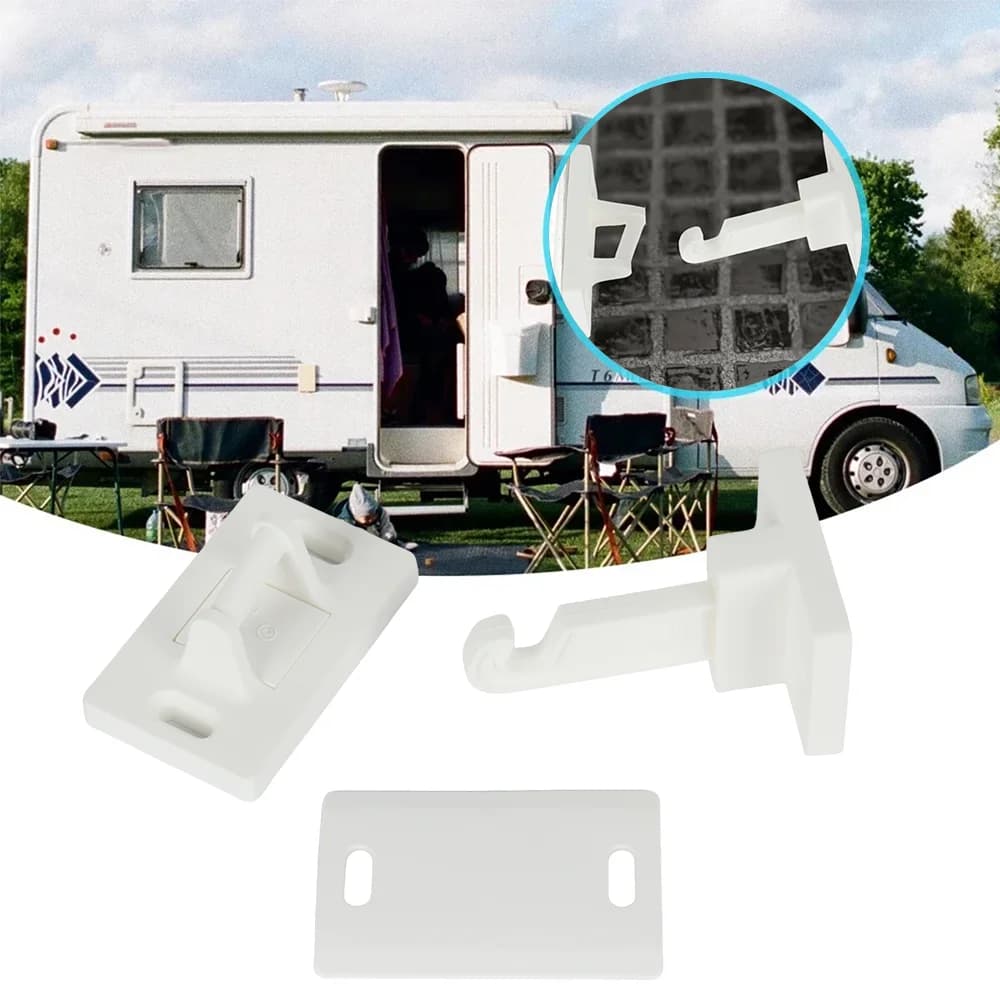 Fermo Porta in Plastica per Camper, Blocco Porta RV, Fermaporta, Supporto Porta, Blocco Porta Statico per Roulotte, Accessori Camper