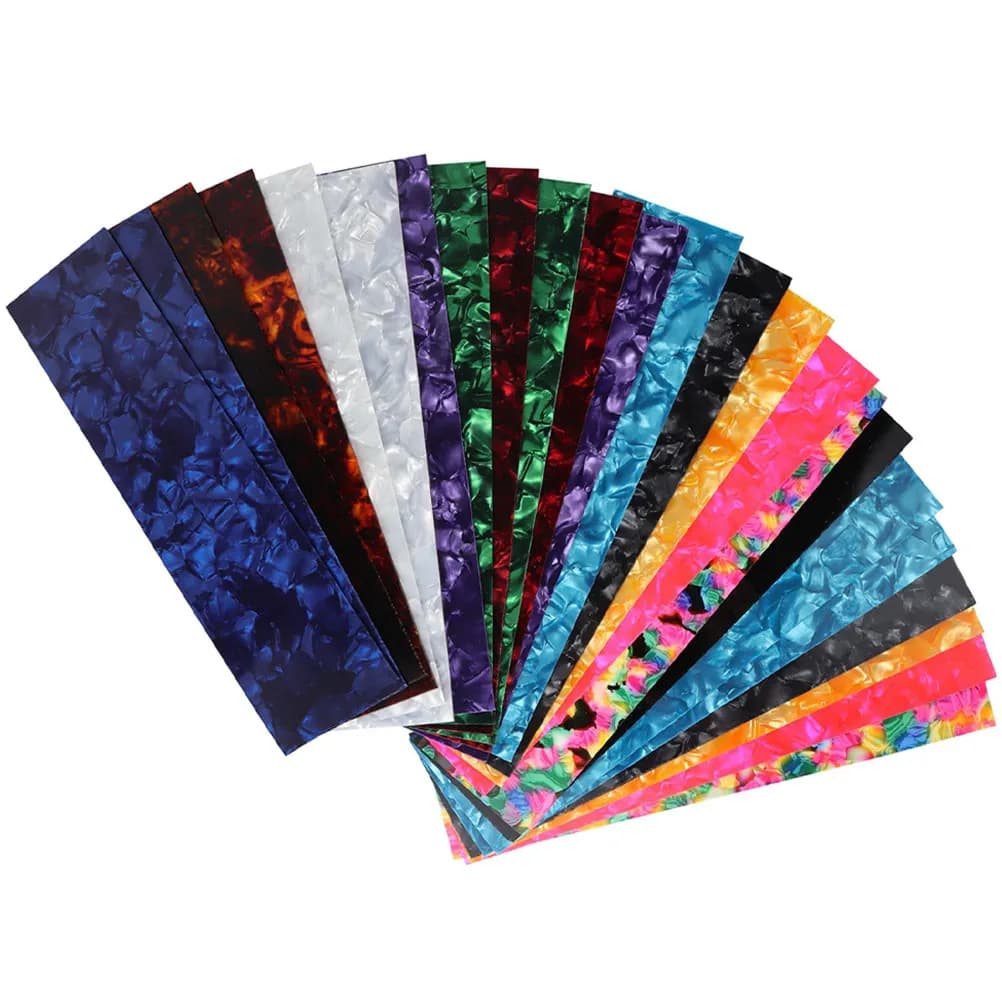 25 Pezzi di Plettri per Chitarra in Plastica Premium Durevole, Strisce per Plettri Fai-da-Te per Chitarre Folk, Elettriche e Basso, Bordi Lisci, Plettri Portatili per Pratica