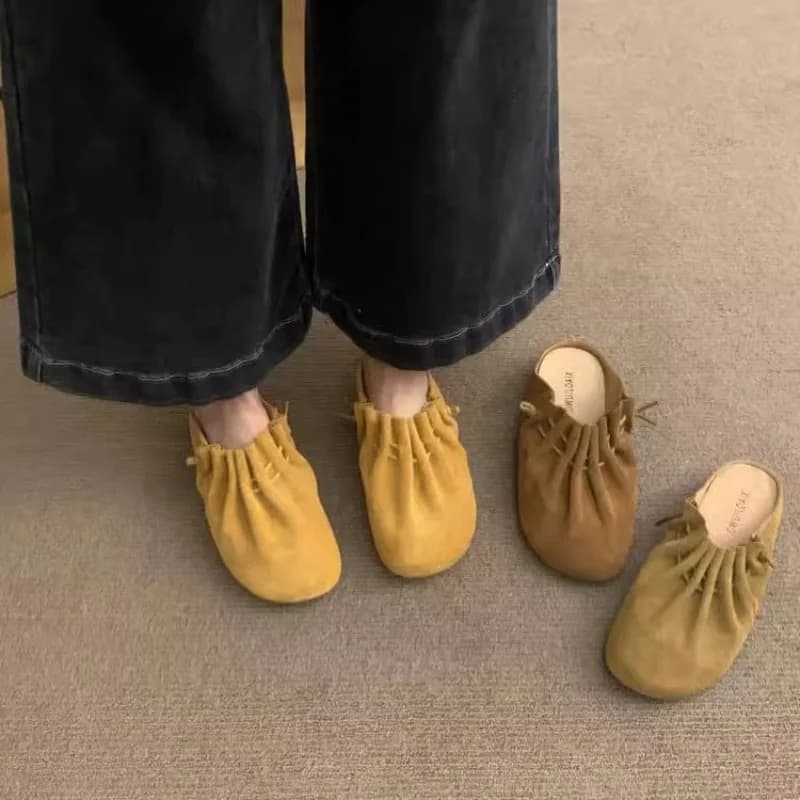 Nuove donne classiche kaki punta chiusa scarpe basse in sughero pantofole da donna pantofole in legno zoccoli scarpe Zapatos De Mujer scarpe di lusso