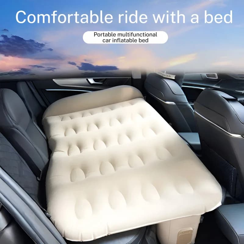 Materasso da viaggio gonfiabile per auto, letto Suv universale per sedile posteriore, cuscino per divano multifunzionale, cuscino per tappetino da campeggio all'aperto