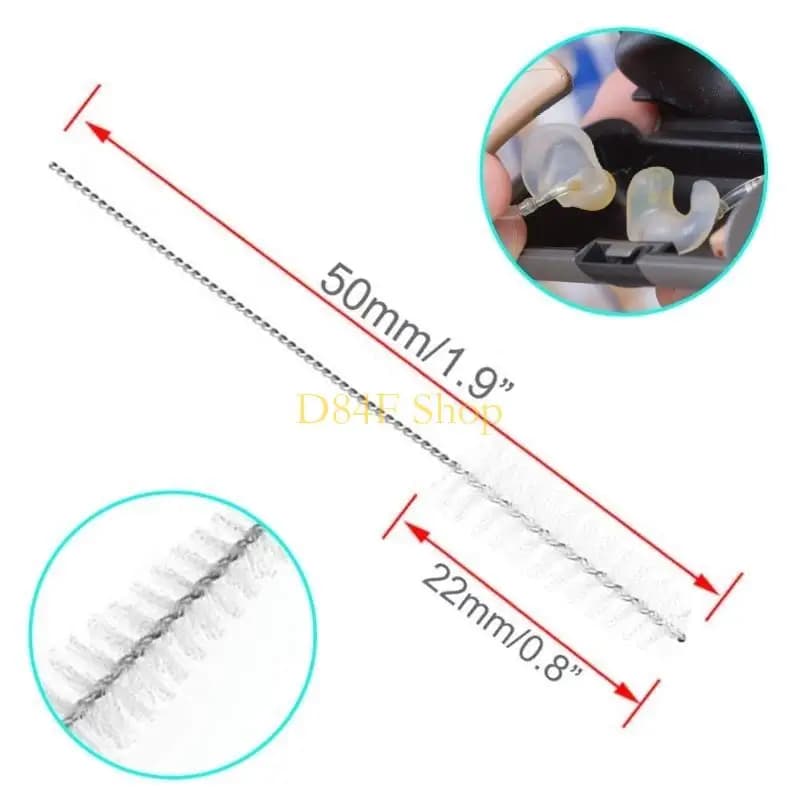 d84F 9 headset and headset cleaning feature magnetic brush and convenient case for and
