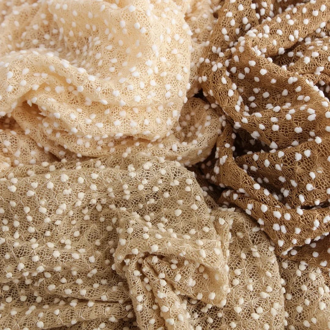 150x50 cm/150x100 cm Soft Digging Out Snowflake Point Fabric Knitting for Sweatshirts, Scarves, Coat, Fabric Photography FAI FROM TE T00166