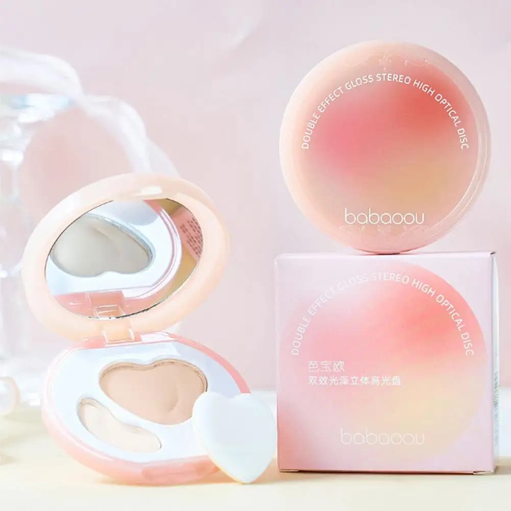 Multi-Use Highlighter Blush Powder All-In-One Palette For Facial Contouring And Highlighting Matte Daily Makeup