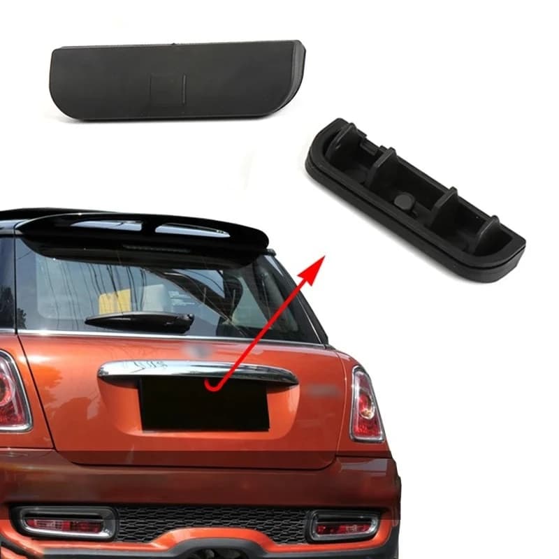 Paraurti posteriore Tronco Maniglia della porta posteriore Pulsante di copertura per BMW MINI Cooper One R50 R52 R55 R56 Accessori per la decorazione esterna dell'auto