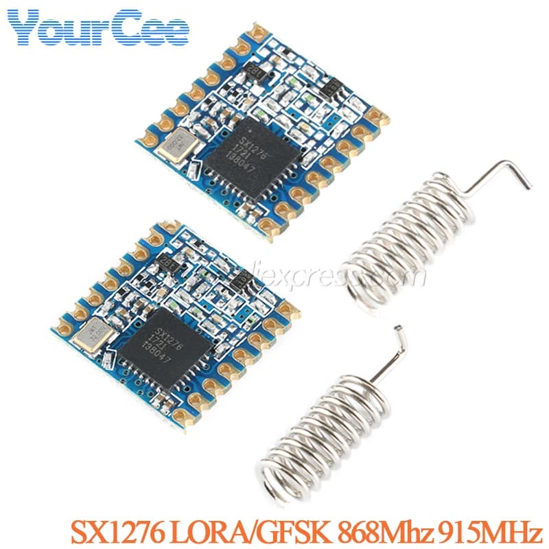 5 pz/1 pz Modulo ricetrasmettitore Wi-Fi SX1276 LORA/GFSK 868MHZ 915MHZ con antenna per comunicazione wireless a lungo raggio a spettro esteso