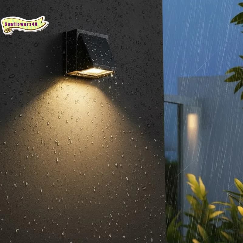 5W Waterproof COB LED Wall Sconce ABS Single Head Porch Wall Lamp for Patio Garage Lighting Use