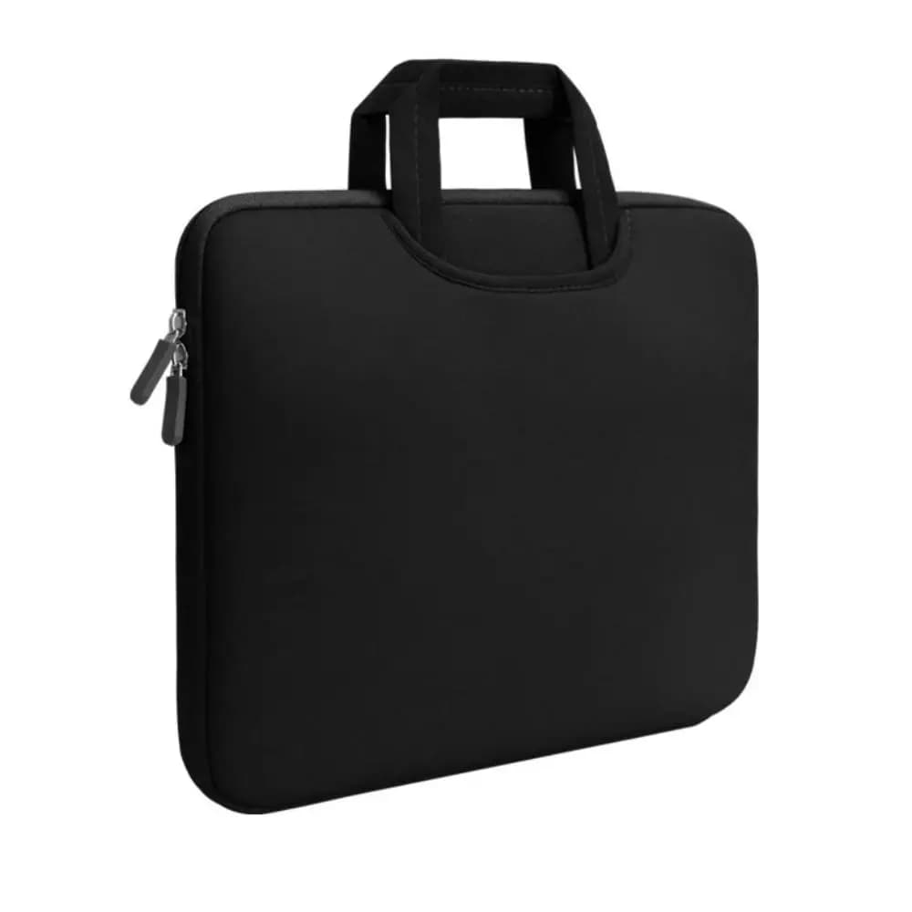 Borse per laptop portatili semplici con maniglia, custodia per laptop ultrasottile impermeabile, materiale morbido, custodia per notebook con doppia cerniera, uso in ufficio