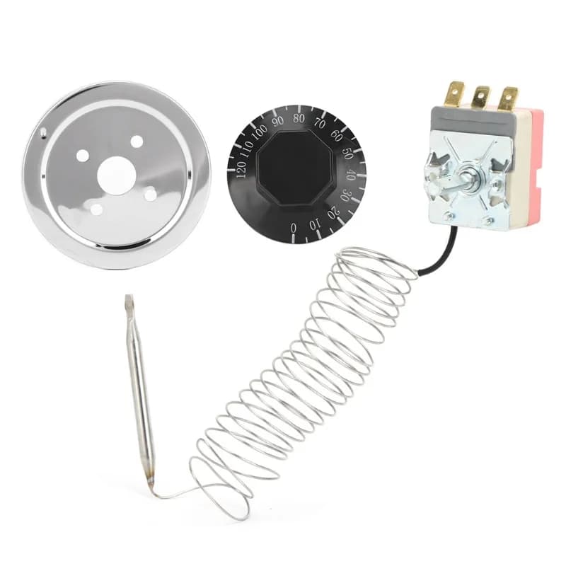 0-120 ° Termostato con Controllo della Temperatura C, Interruttore Ventola Radiatore, Ricambi Auto Universali