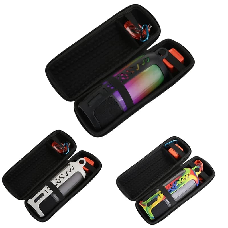 A42T-2 In 1 rigid EVA case with zipper + soft silicone case for Bluetooth speaker Pulse 3