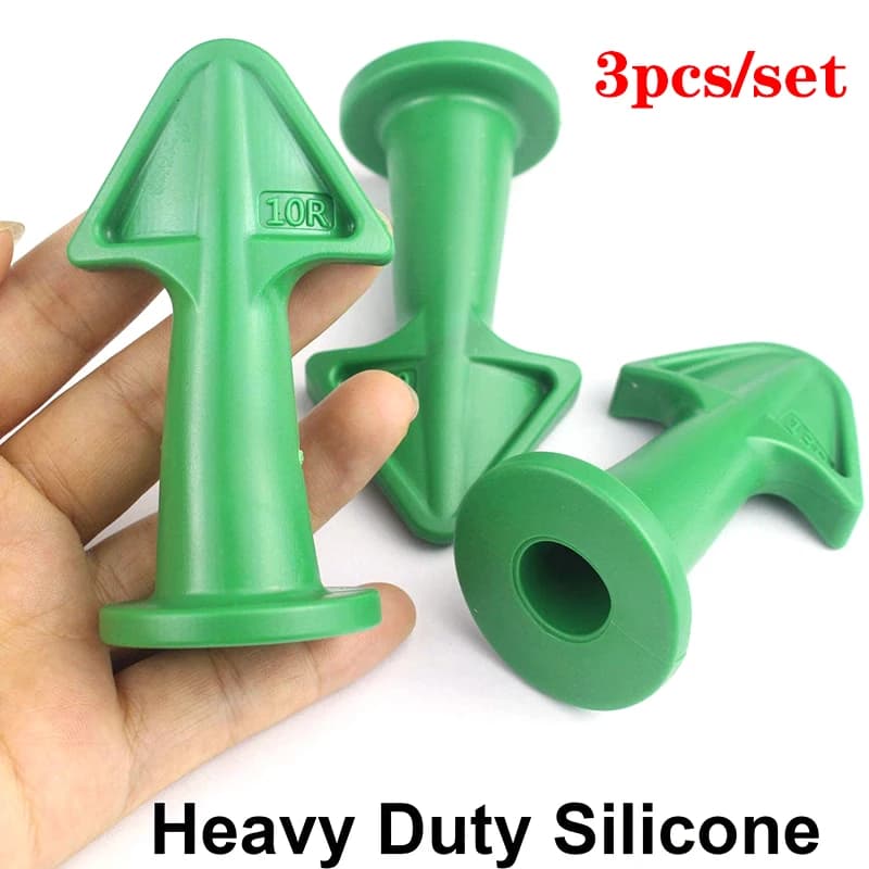 Set di 3/6 Pezzi Multifunzionali: Raschietto per Silicone e Ugelli per Sigillante, Strumenti per Sigillatura Pavimenti, Kit Ugelli per Silicone, Set per Miglioramenti Domestici A