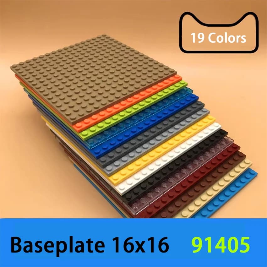 4/2pcs blocchi di costruzione fai da te 16 x16 punti piastre di base mattoni costruzione educativa giocattolo per bambini compatibile con il marchio 91405