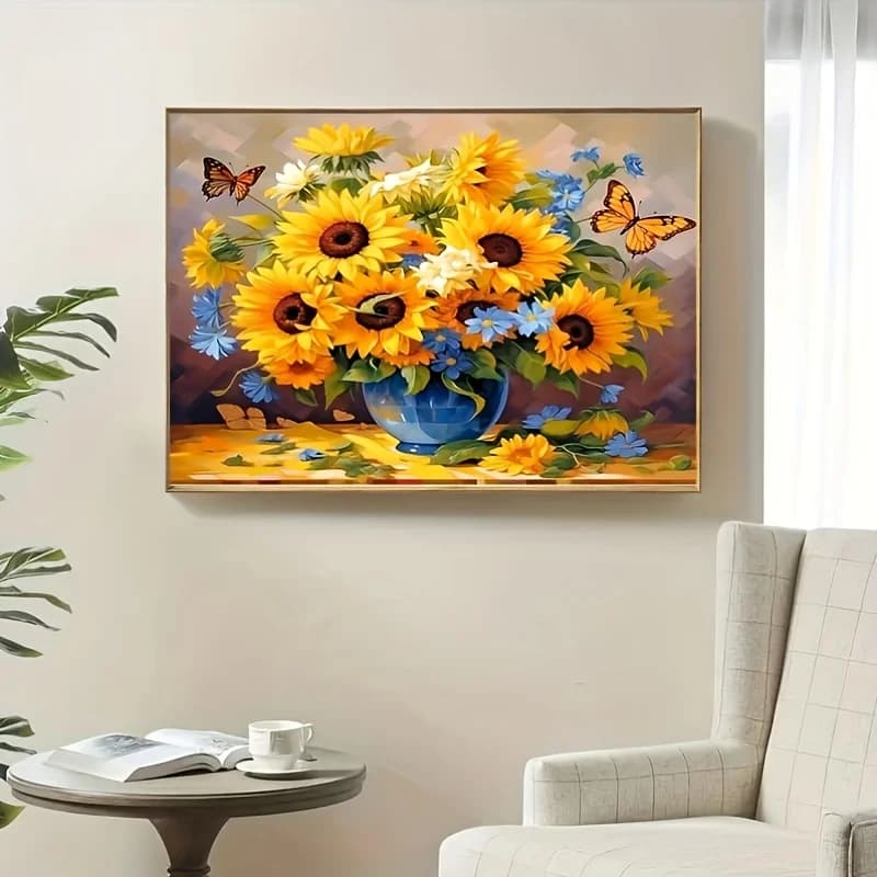 Kit per Pittura Diamante, Decorazione Casa, Ricamo a Diamante Completo, Mosaico, Punto Croce, Decorazione Stanza con Strass