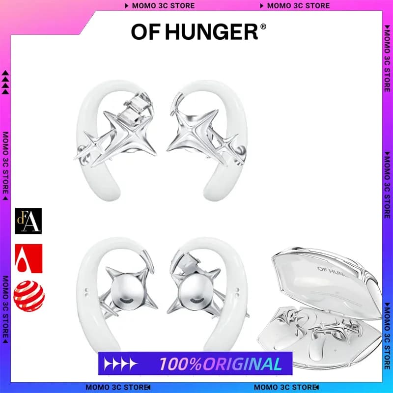 OF HUNGER Confezione regalo in edizione limitata Bianco perla Alien Open OWS Accessorio Cuffie Cuffie Bluetooth
