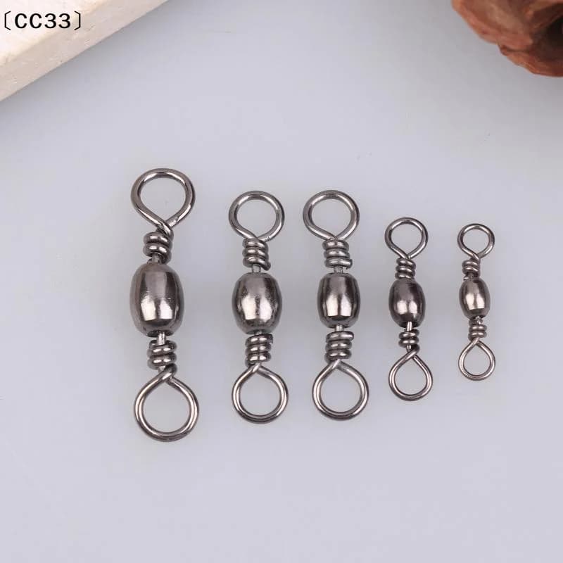100 Pieces Fishing lashes with Moschettone, Girelle in Barilotto, Connectors for Fishing Lence for Salt Water and Dolce circumcc33 reason