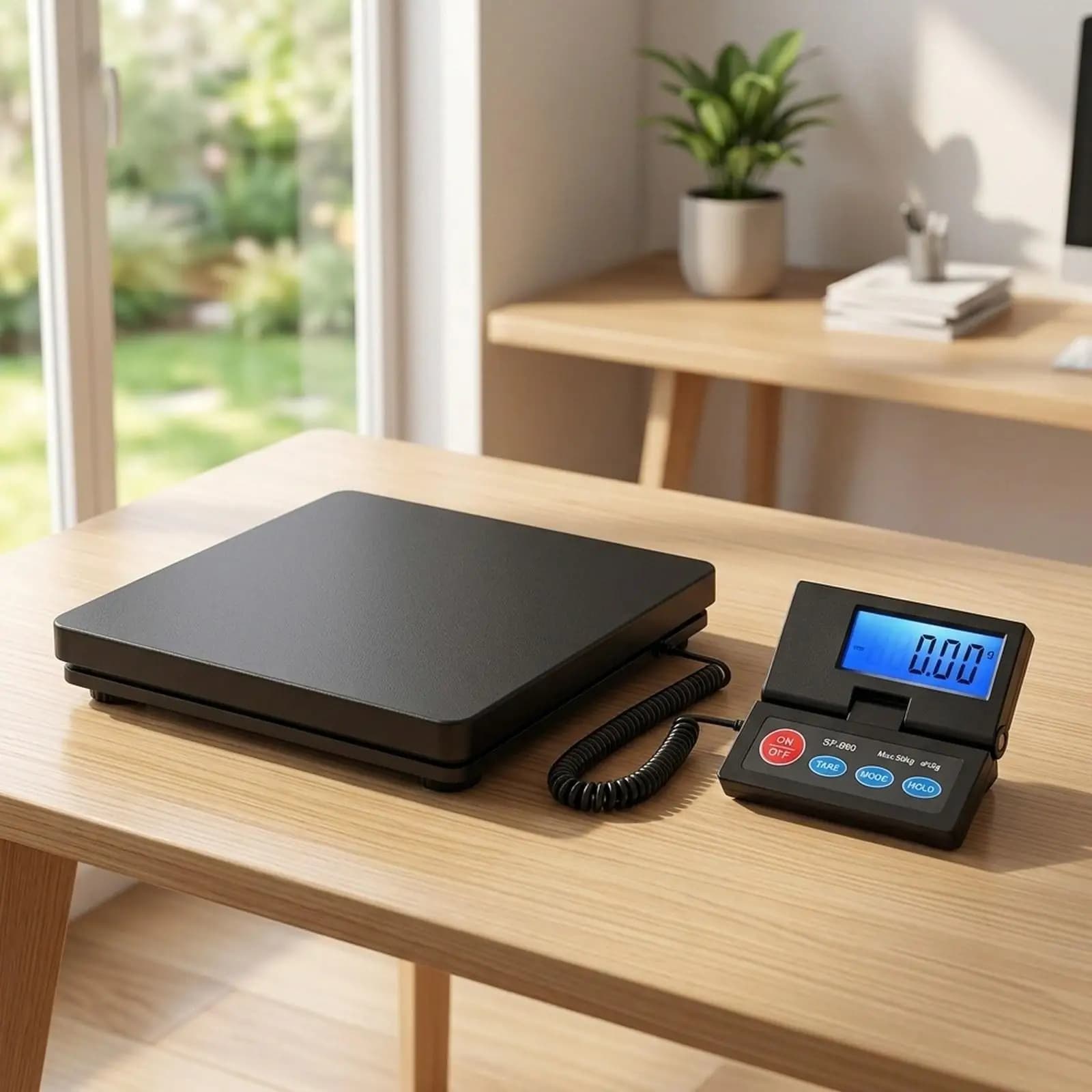 Digital Postal Scale Parcel Weighing Scale Portable Easy to Use Backlit LCD 110 Postage Scale for Home Warehouse Luggage