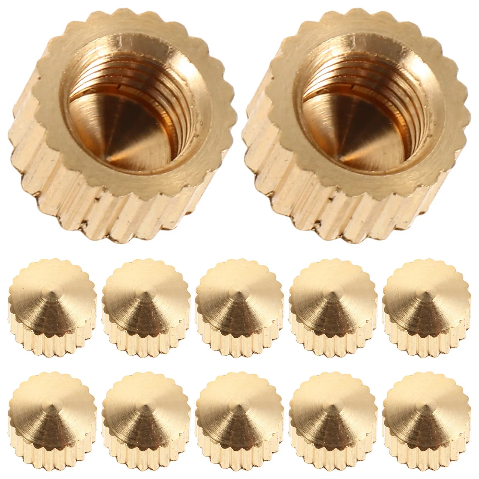 Kit di accessori per orologi da 20 pezzi: Dadi di fissaggio in metallo per riparazione orologi da parete al quarzo, accessori di ricambio fai-da-te per movimenti, kit di riparazione al quarzo