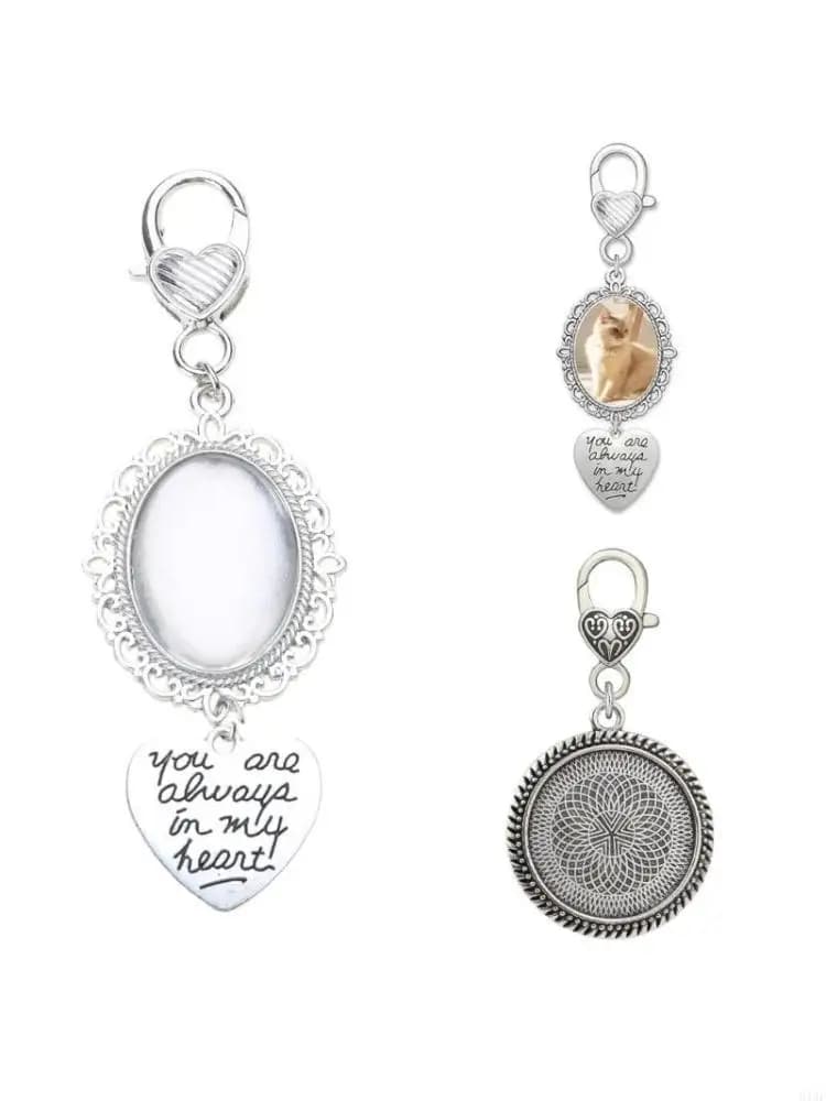 91AF Wedding Bouquet Photo Frame Pendant Lace Frame Spilla Accessories Wedding Ornament