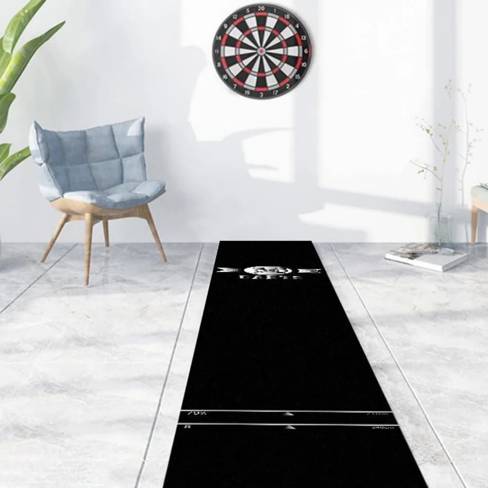 Tappeto VIKAMA con Logo Argento Semplice, Antiscivolo e Resistente all'Usura, per Decorazione Moderna di Casa, Bar e Sala Giochi