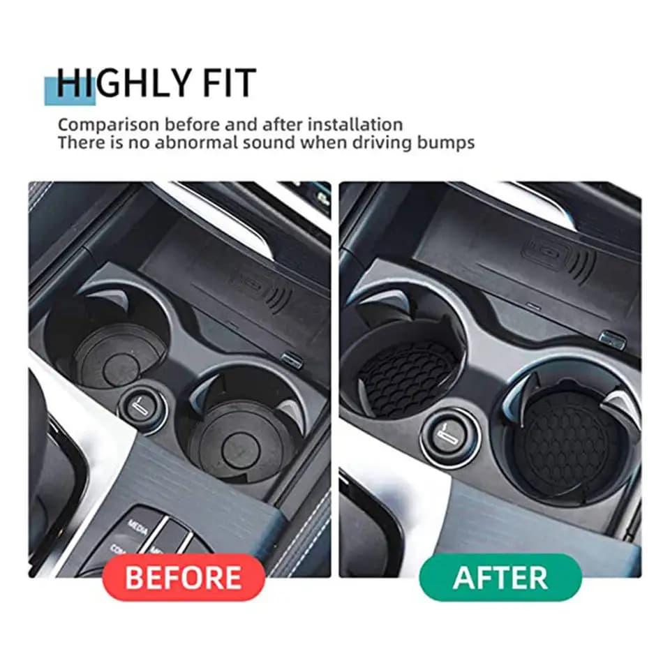2 pezzi sottobicchiere antiscivolo per auto creativo tappetino portaoggetti per auto interno universale per auto con manico sottobicchiere antiscottatura isolante in silicone