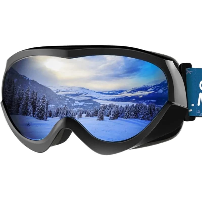 Occhiali da sci per bambini OutdoorMaster - Occhiali da neve compatibili con il casco per ragazzi e ragazze con protezione UV al 100%.