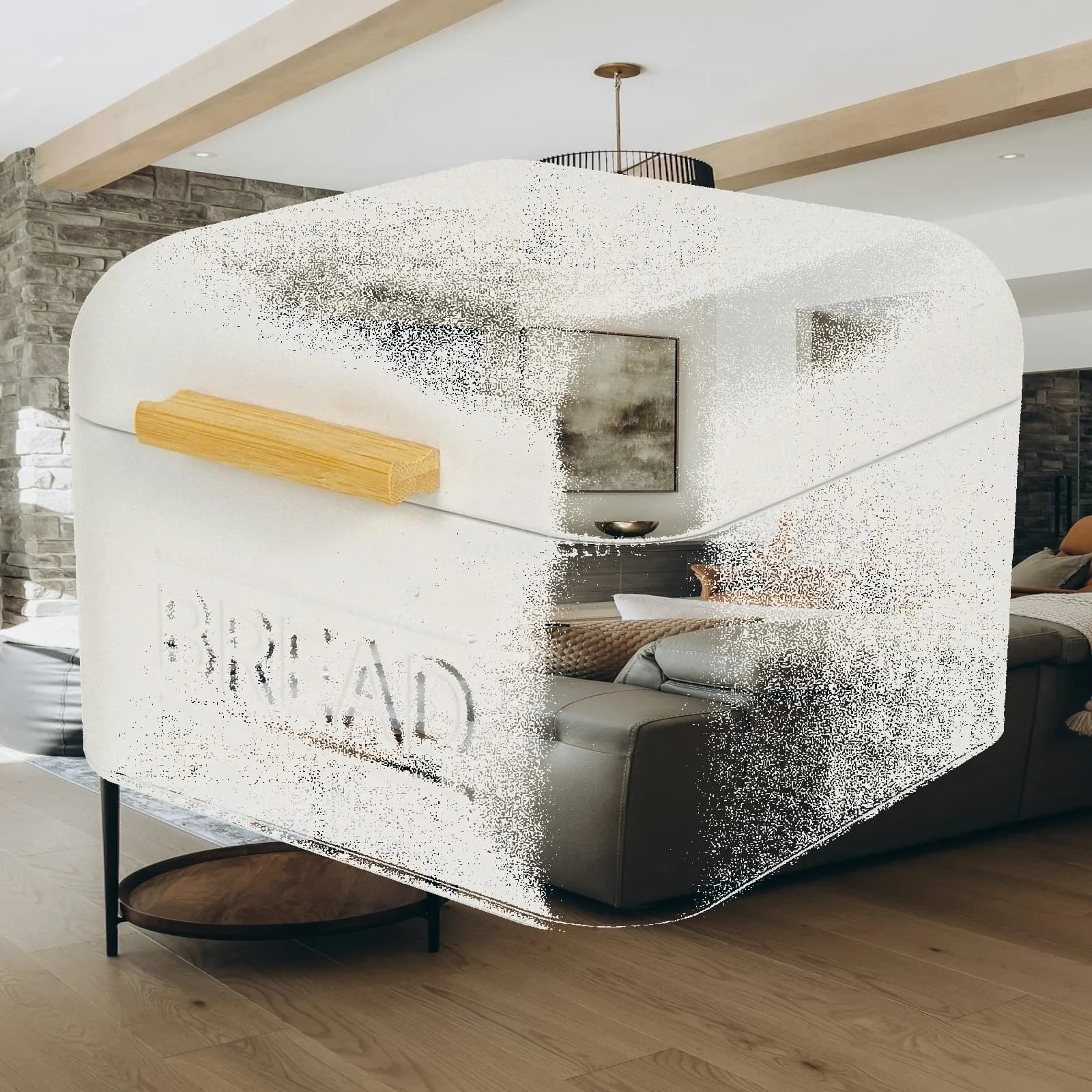 Bread Box Retro Portable Home Decor Metal Bread Storage Container Bread Bin for Kitchen Countertop for Farmhouse Loaves Cookies