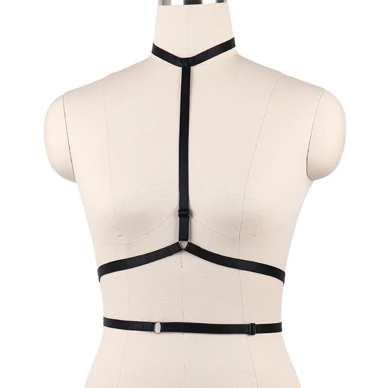 Accessori Imbracatura per donna Corsetto Bralette Harajuku Bondage gotico Cage Reggiseno Abbigliamento fetish erotico Top Crop Body